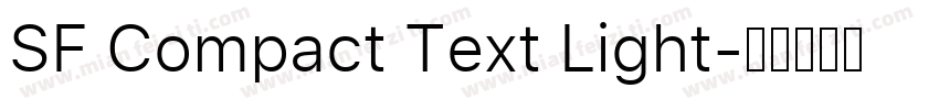 SF Compact Text Light字体转换